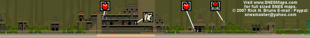 Actraiser - Marahna Act-1 Small Map - SNES Super Nintendo