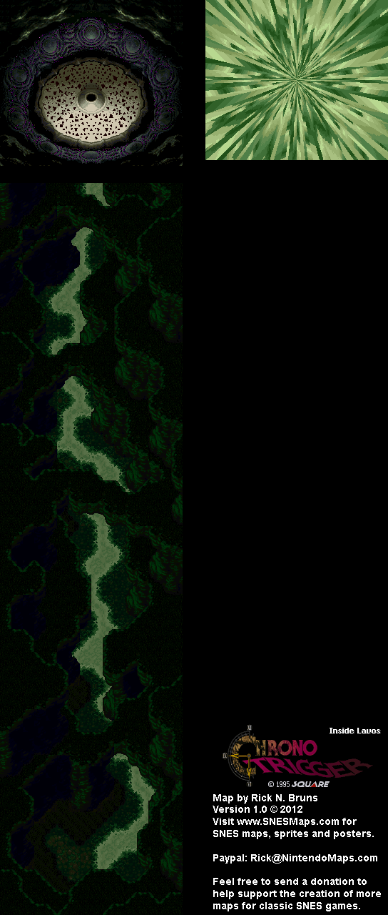 Chrono Trigger - Inside Lavos Super Nintendo SNES Map BG