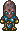Reptite (brown) - Chrono Trigger SNES Super Nintendo Sprite