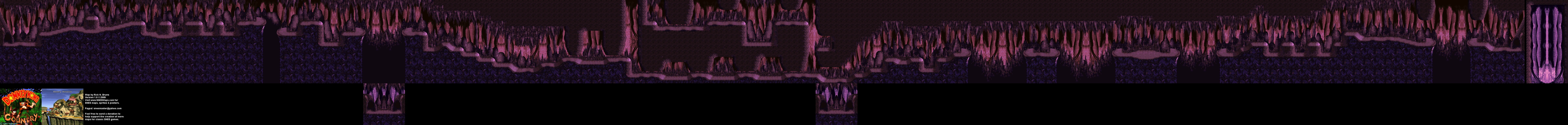 Donkey Kong Country - Level 9 - Bouncy Bonanza - Super Nintendo SNES Background Map