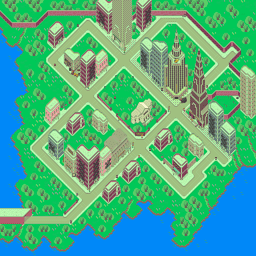 EarthBound Thumbnail Fourside Map