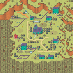 EarthBound Thumbnail Happy Happy Village Map