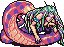 Lilith (right) - Final Fantasy II (IV) SNES Super Nintendo Sprite