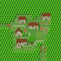 Secret of Mana Thumb - Path to Potos Village Map BG